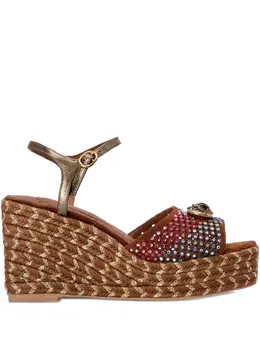 Kurt Geiger London: Коричневые сандалии 