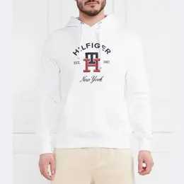 Tommy Hilfiger: Белая толстовка 