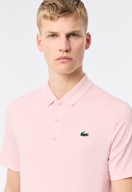 Lacoste: Розовая рубашка 