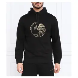 Armani Exchange: Чёрная толстовка 