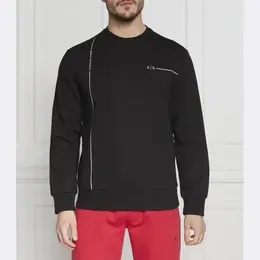 Armani Exchange: Чёрная толстовка 