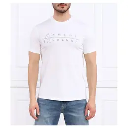Armani Exchange: Обтягивающая футболка 