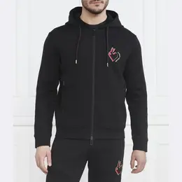 Emporio Armani: Чёрная толстовка 