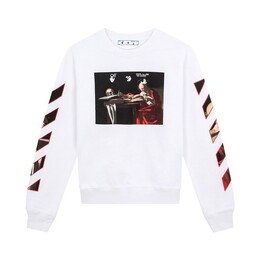 Off-White: Белая толстовка  Caravaggio