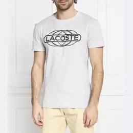 Lacoste: Серая футболка 