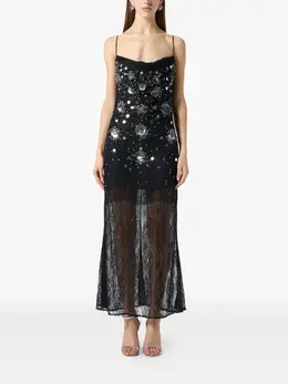 Blumarine: Платье с блёстками 