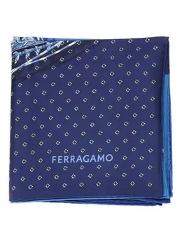 Ferragamo: Шарф с принтом 
