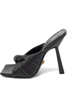 Versace Pre-Owned: Чёрные сандалии 