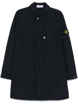 Stone Island: Синий пуховик  Compass