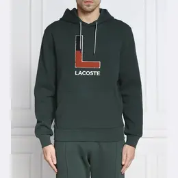 Lacoste: Зелёная толстовка 