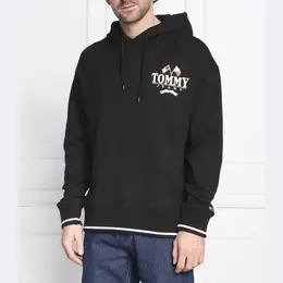 Tommy Hilfiger: Чёрная толстовка 