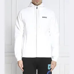 BOSS: Белая толстовка 
