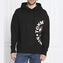 Tommy Hilfiger: Чёрная толстовка 