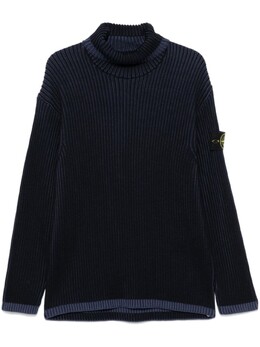 Stone Island: Синий свитер 