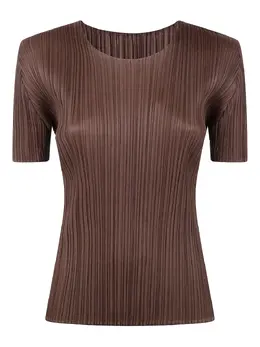 Pleats Please Issey Miyake: Футболка с коротким рукавом 
