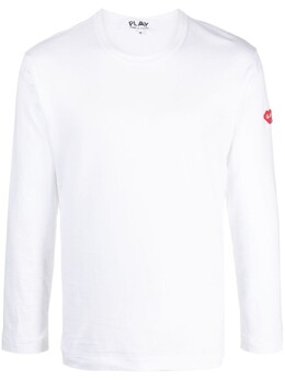 Comme Des Garçons Play: Белая футболка 