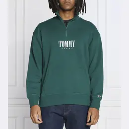 Tommy Hilfiger: Зелёная толстовка 