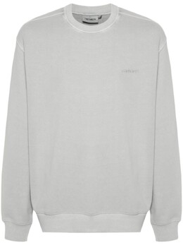 Carhartt WIP: Серая толстовка  Script