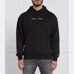 Tommy Hilfiger: Чёрная толстовка 
