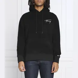 Tommy Hilfiger: Чёрная толстовка 