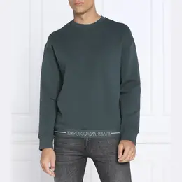 Emporio Armani: Зелёная толстовка 