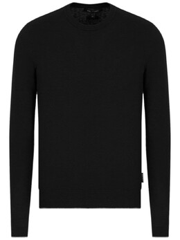 Armani Exchange: Чёрный свитер 