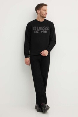 GUESS: Чёрная толстовка 