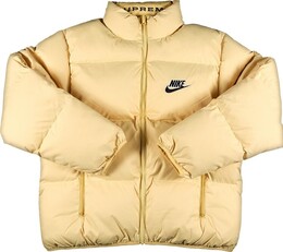 Supreme: Жёлтая куртка  Nike