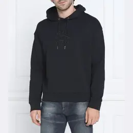 Armani Exchange: Синяя толстовка 