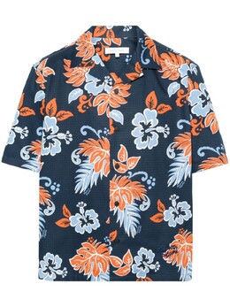 Maison Kitsuné: Рубашка с принтом 