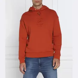 Armani Exchange: Оранжевая толстовка 