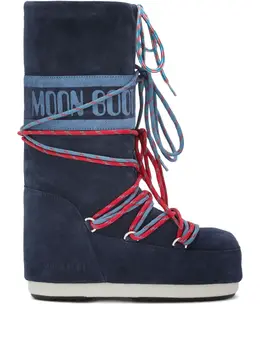 Moon Boot: Синие ботинки 