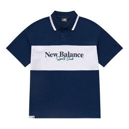 New Balance: Синяя футболка 