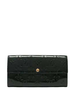 Louis Vuitton Pre-Owned: Зелёный кошелёк 