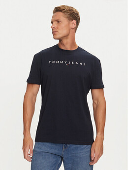Tommy Jeans: Синяя футболка 