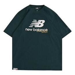 New Balance: Зелёная футболка 
