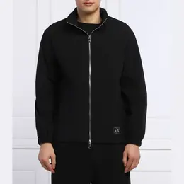 Armani Exchange: Чёрная куртка 