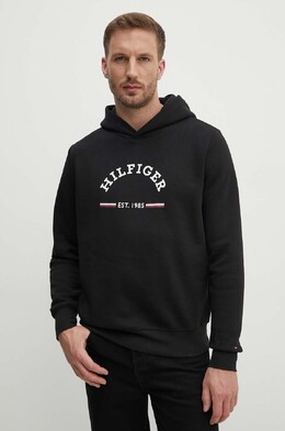 Tommy Hilfiger: Чёрная толстовка 