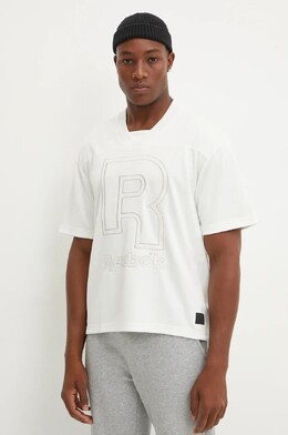 Reebok Classic: Бежевая футболка 