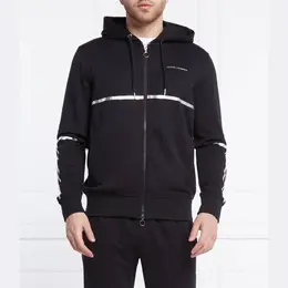 Armani Exchange: Синяя толстовка 