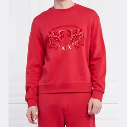 Armani Exchange: Красная толстовка 