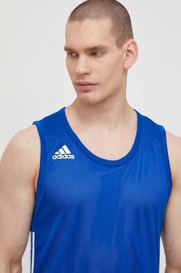 Adidas: Синяя майка 