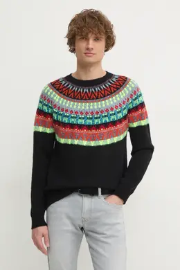 United Colors Of Benetton: Чёрный свитер 