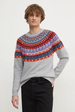 United Colors Of Benetton: Серый свитер 