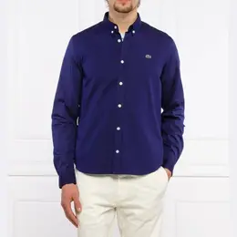Lacoste: Синяя рубашка 
