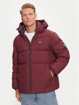 Tommy Jeans: Красный пуховик 