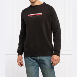 Tommy Hilfiger: Чёрная толстовка 
