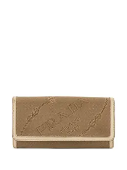Prada Pre-Owned: Бежевый кошелёк 
