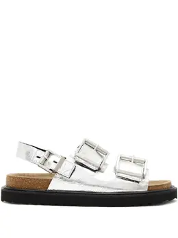 AllSaints: Серебристые сандалии 