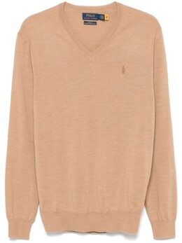Polo Ralph Lauren: Коричневый свитер 